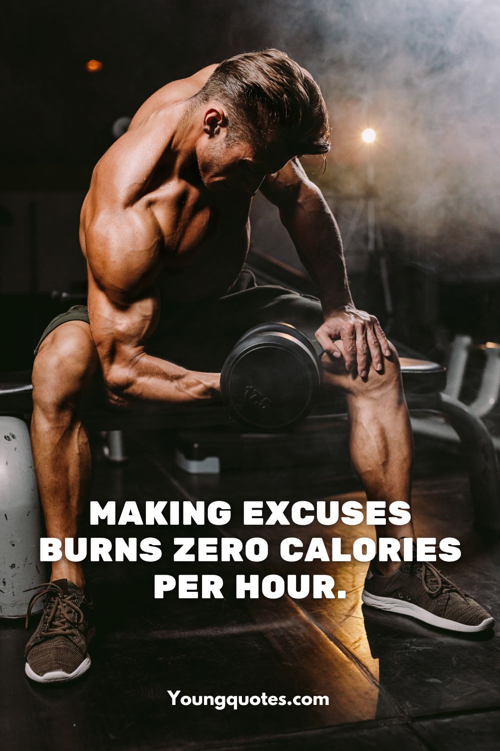 Making excuses burns zero calories per hour.
