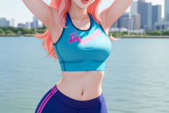anime-girl-in-real-life-in-tight-pants-posing-by-the-water-2