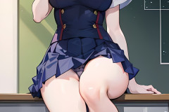anime girl in school uniform